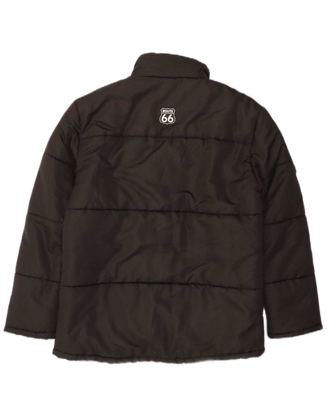 Jaqueta acolchoada masculina Route 66 UK 38 poliéster preto médio