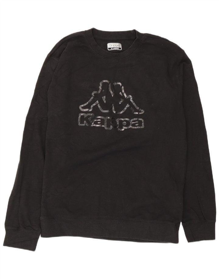 Moletom gráfico masculino Kappa Jumper XL preto algodão