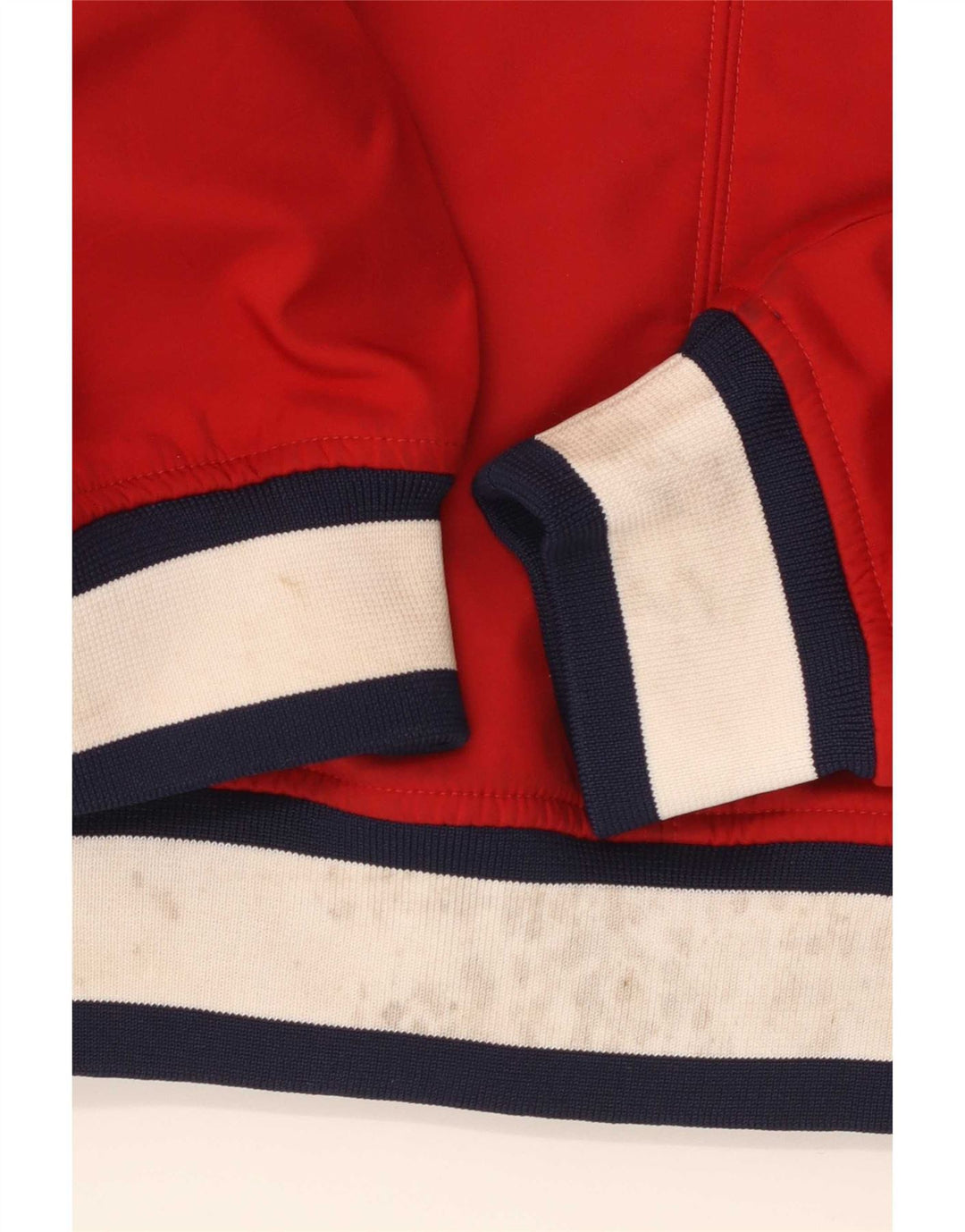 Kappa Mens Graphic Tracksuit Top Jacket Médio Vermelho Colorblock Poliéster