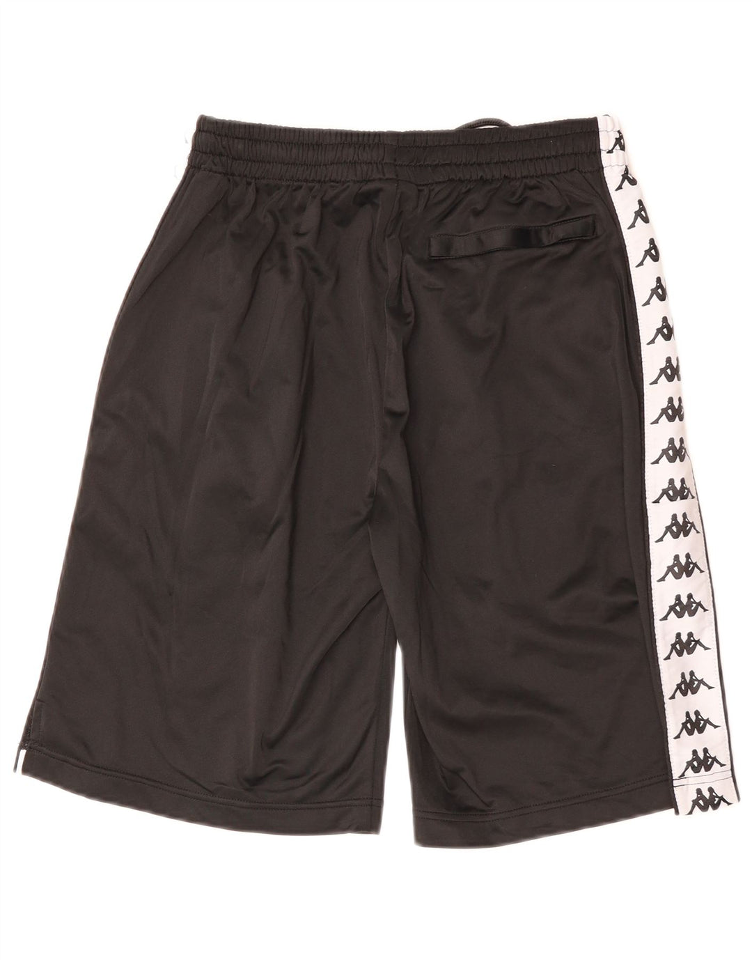 Kappa Mens Graphic Sport Shorts Médio Preto Colourblock Poliéster