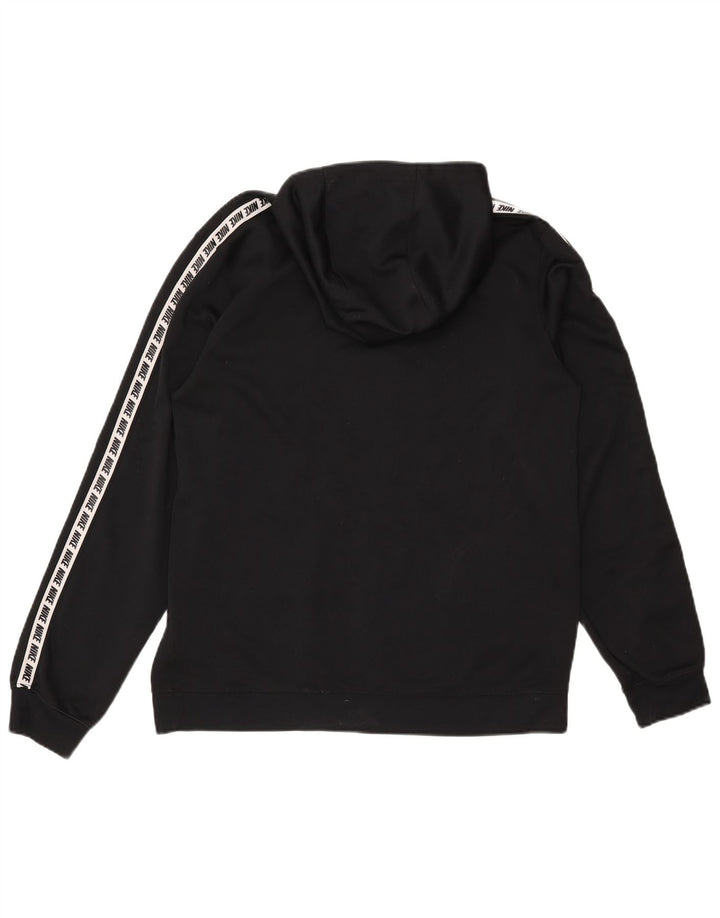 Jumper com capuz gráfico masculino Nike médio preto poliéster