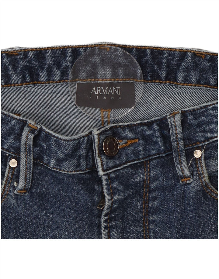 Calça Jeans Slim Feminina Armani W32 L29 Azul