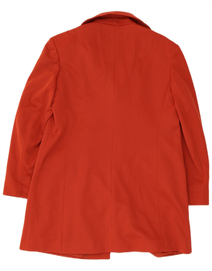 Sobretudo feminino vintage UK 12 vermelho médio