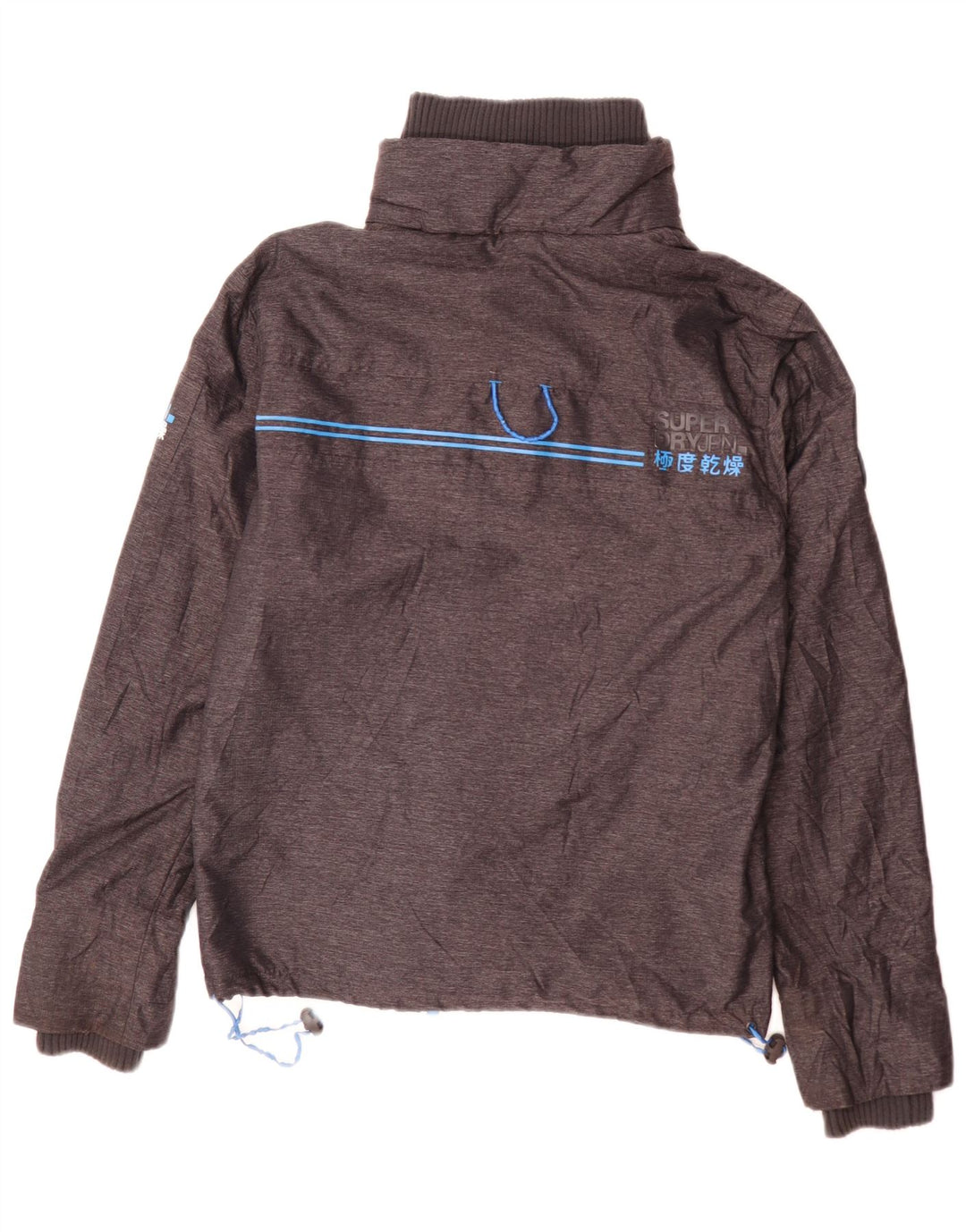 Jaqueta corta-vento masculina Superdry Windattacker UK 36 pequena cinza nylon