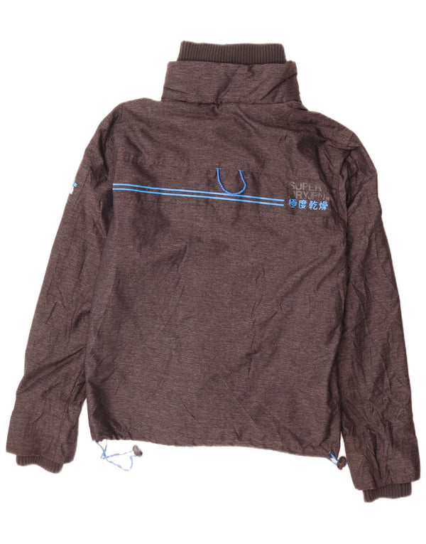 Jaqueta corta-vento masculina Superdry Windattacker UK 36 pequena cinza nylon