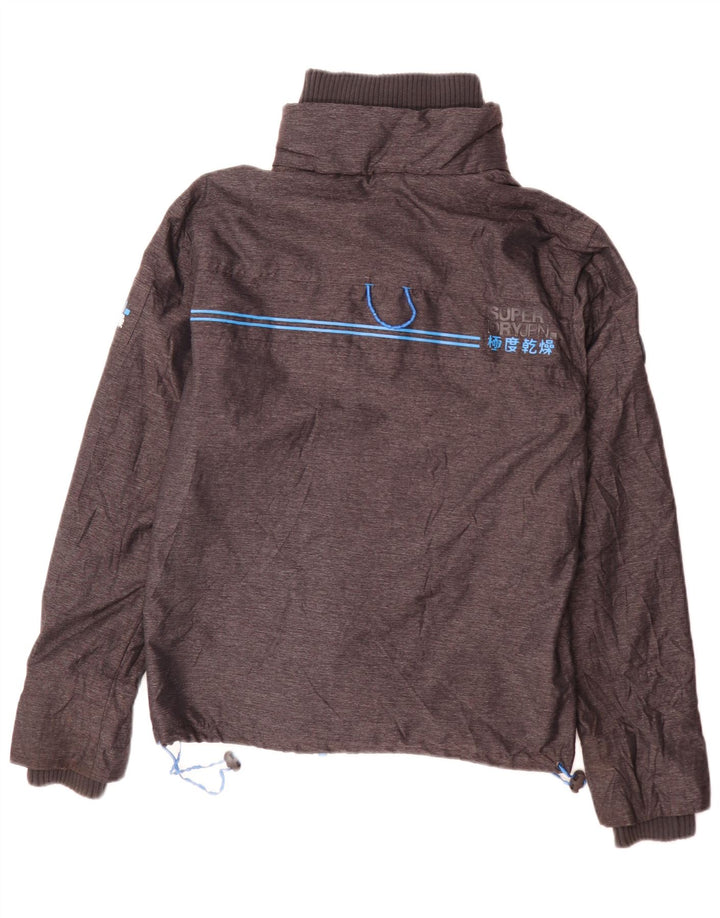 Jaqueta corta-vento masculina Superdry Windattacker UK 36 pequena cinza nylon