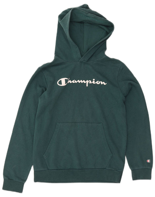 Jumper com capuz gráfico Champion Boys 13-14 anos XL verde