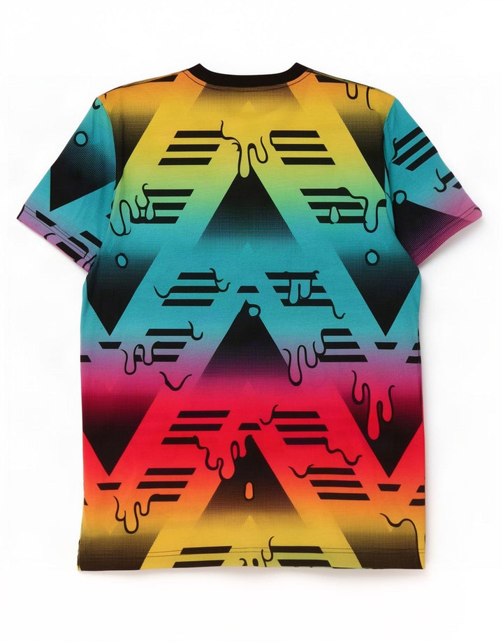 Adidas Mens Graphic T-Shirt Top Médio Poliéster Multicolorido