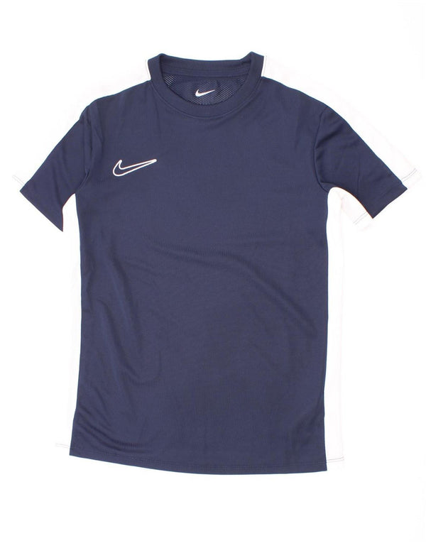 Camiseta Nike Boys Dri Fit Top 10-11 Anos Médio Azul Marinho Colourblock