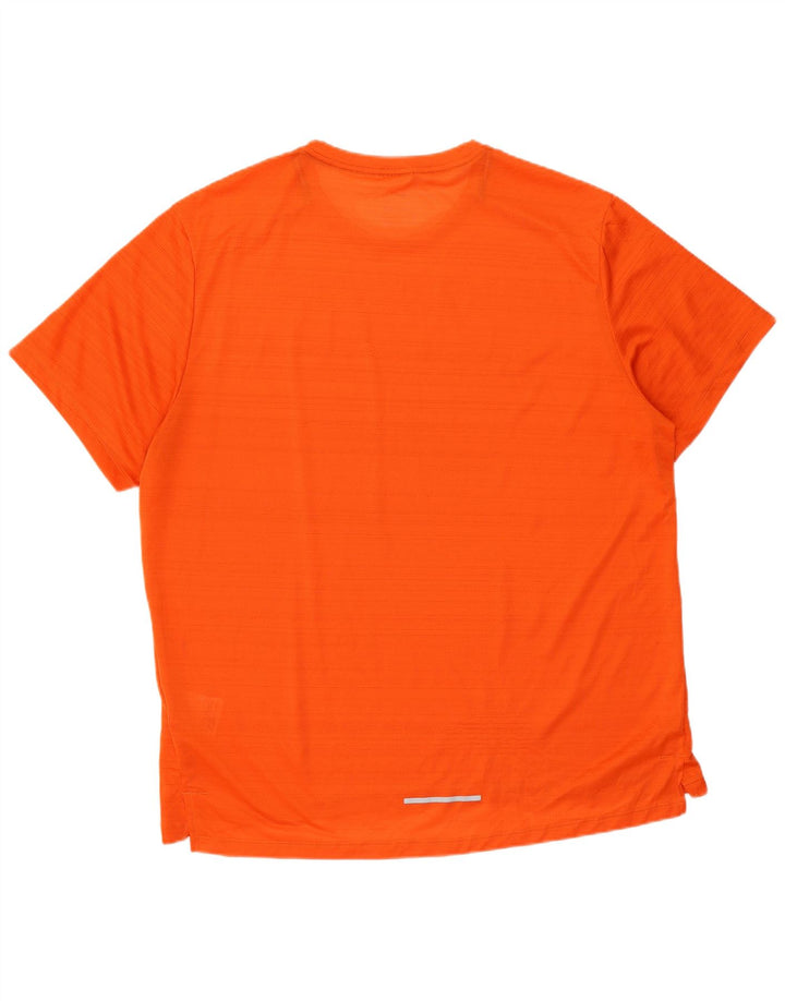 Camiseta Nike Masculina Dri Fit Top XL Laranja Listrada Poliéster