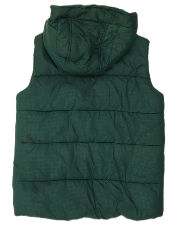 Colete acolchoado com capuz Marks & Spencer Boys 11-12 anos poliéster verde