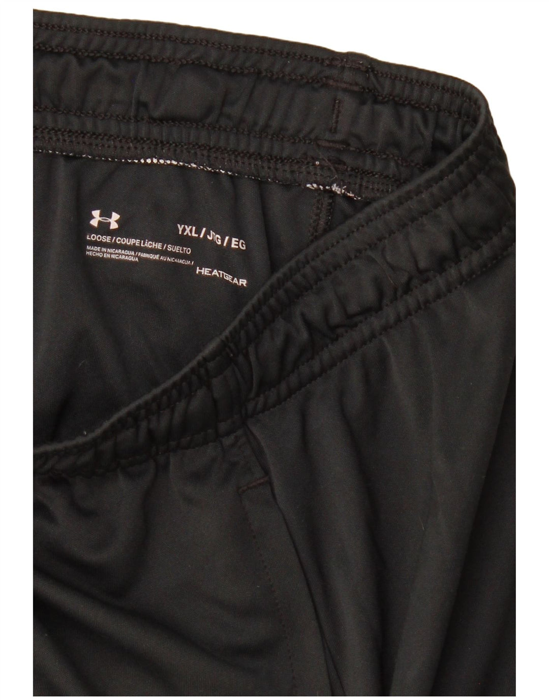Shorts esportivos gráficos UNDER ARMOUR Boys Heat Gear 13-14 anos XL preto