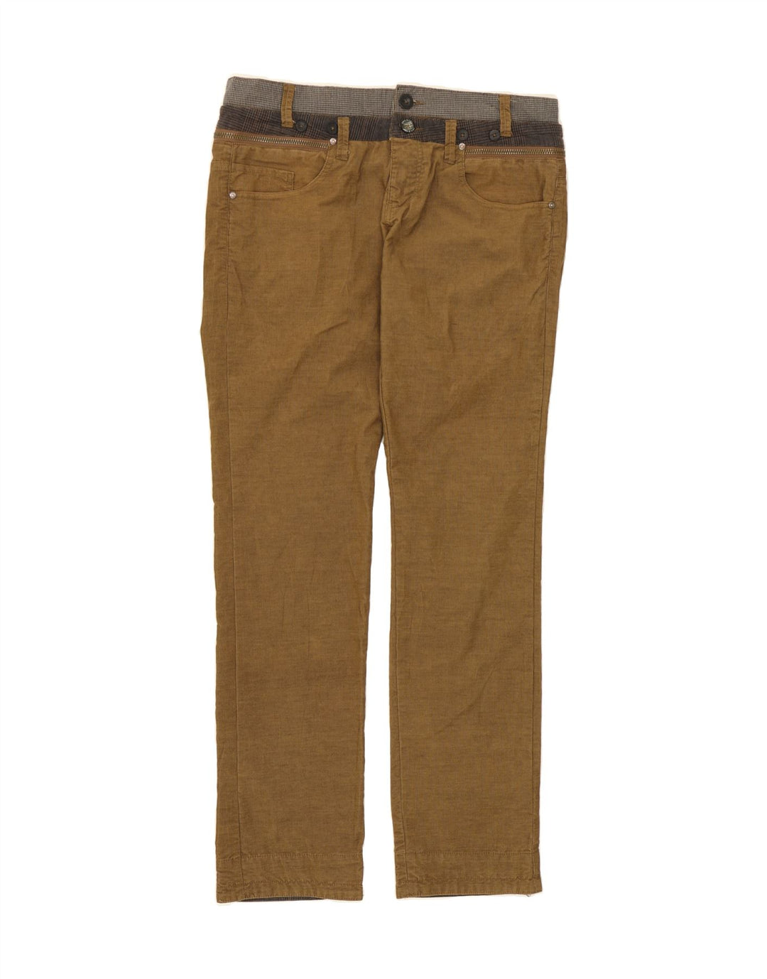 DESIGUAL Mens Slim Casual Trousers W34 L34 Beige Cotton Vintage Desigual and Second-Hand Desigual from Messina Hembry 