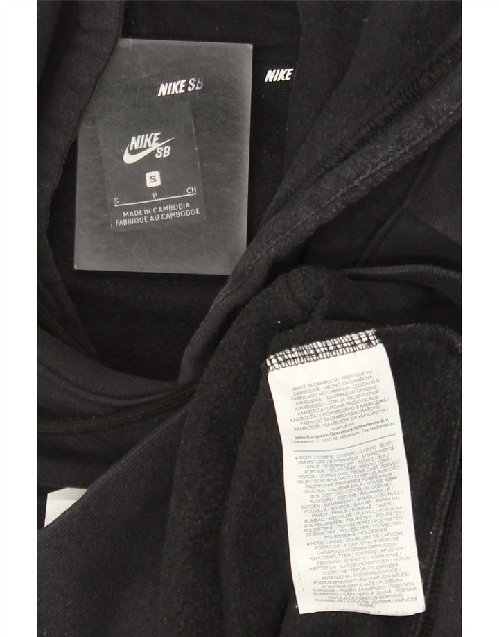 Jumper com capuz gráfico masculino Nike pequeno algodão preto