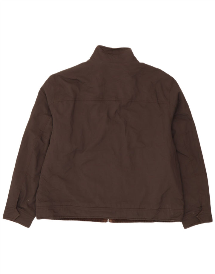 Jaqueta bomber masculina Marks & Spencer UK 44 2XL poliamida marrom