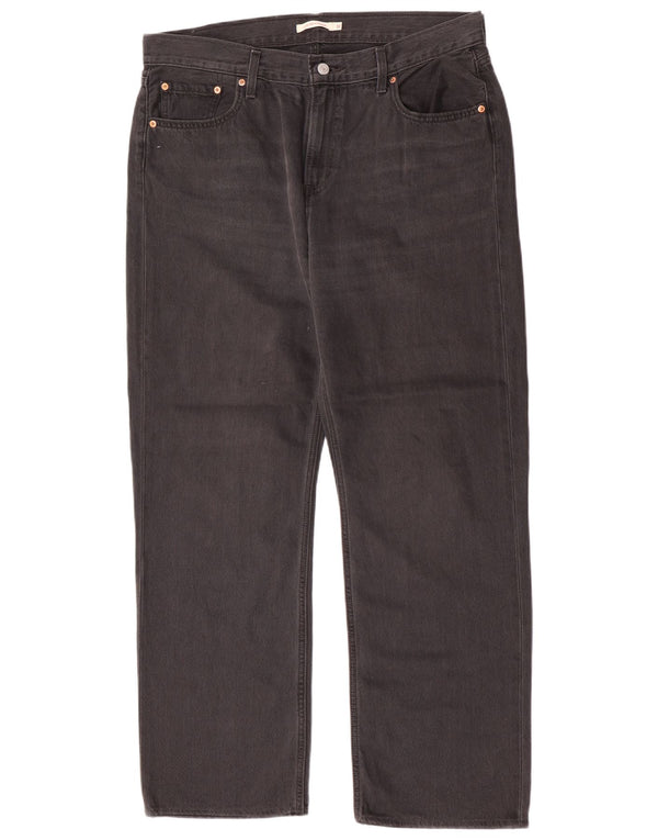 Jeans retos masculinos Levi's W32 L30 algodão cinza