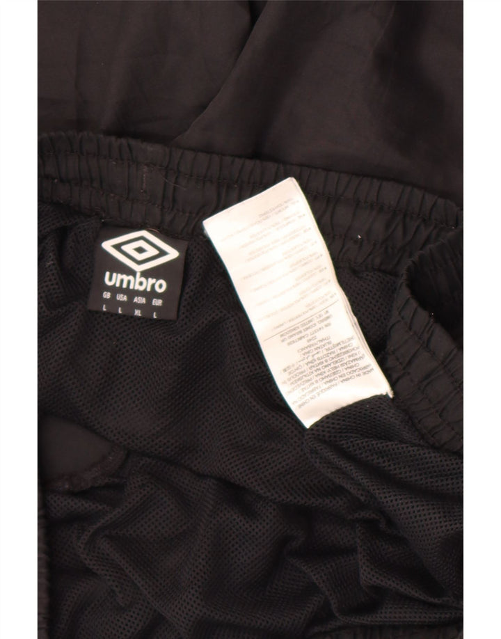 Umbro Mens Sport Shorts Grande Poliéster Colorblock Preto