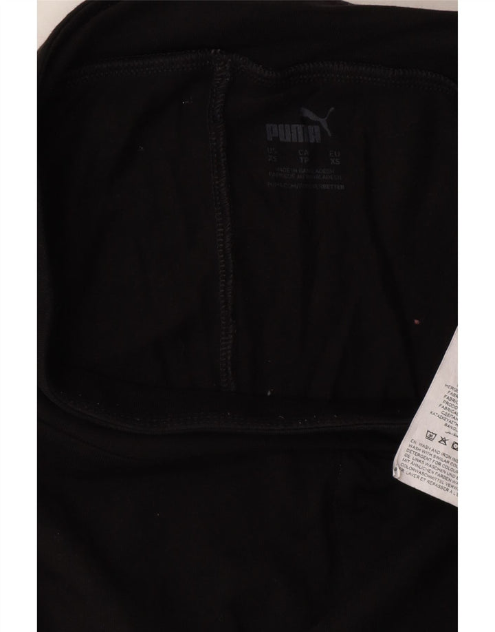 PUMA Womens Graphic Leggings UK 6 XS  Black Cotton Vintage Puma and Second-Hand Puma from Messina Hembry 