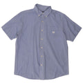 Camisa masculina de manga curta CHAPS grande algodão houndstooth azul