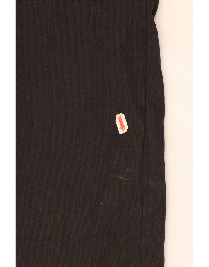 Calça de treino masculina Marks & Spencer de algodão preto médio