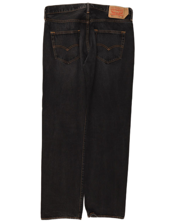 Levi's Masculino 501 Straight Jeans 34 L34 Cinza Algodão