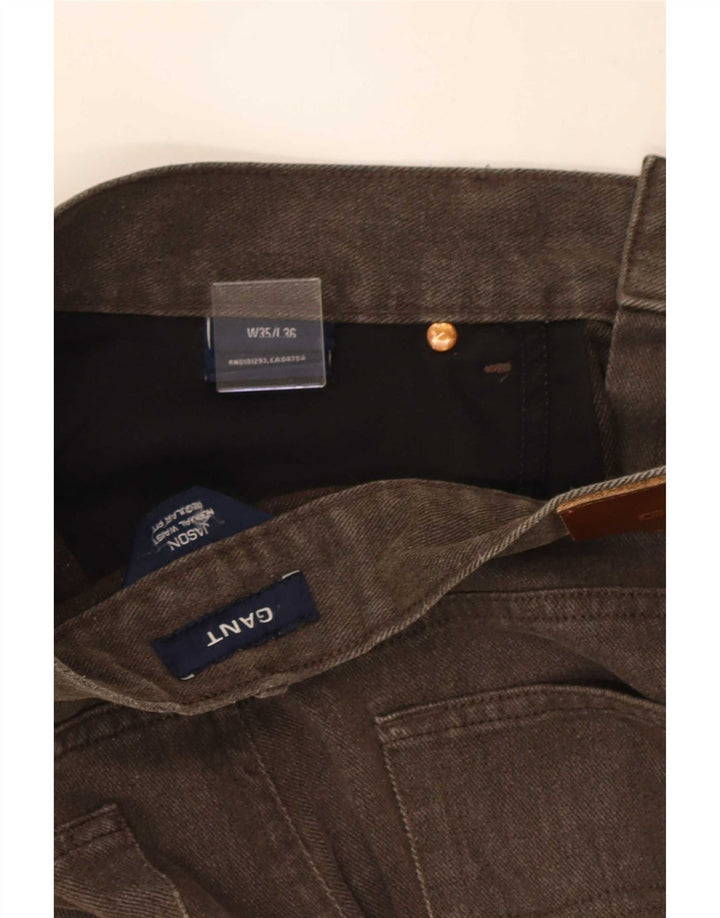 Jeans retos masculinos Gant W35 L29 algodão marrom