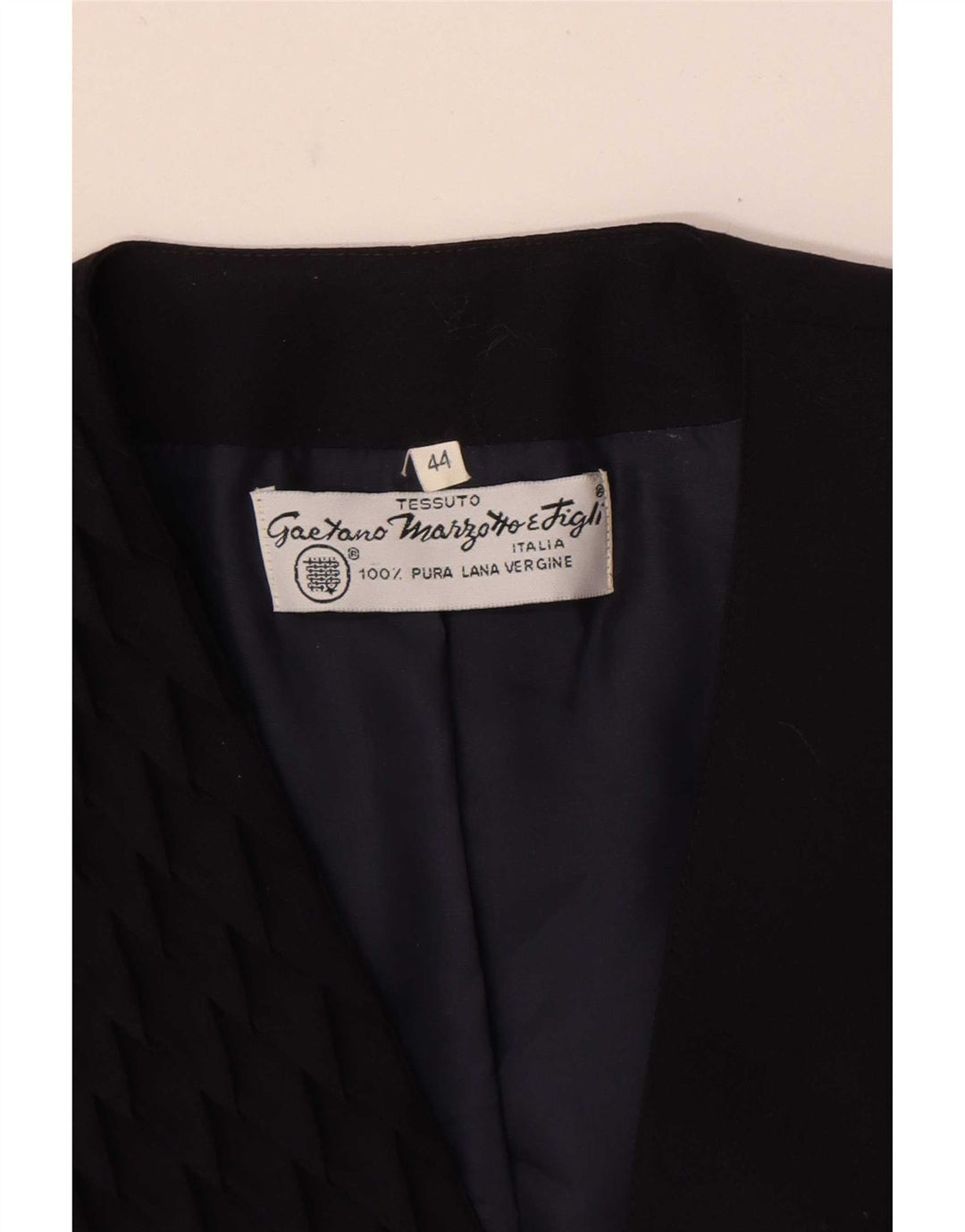 Jaqueta blazer feminina Marzotto com peito duplo IT 44 azul marinho médio