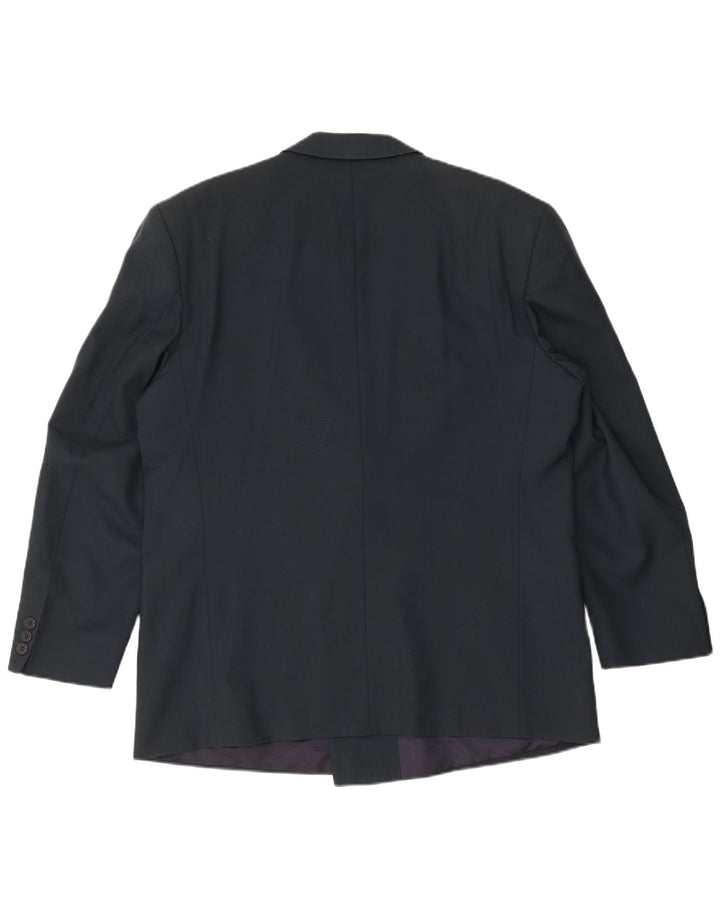 Jaqueta blazer masculina DIGEL com peito duplo Reino Unido 40 grande azul marinho nova lã