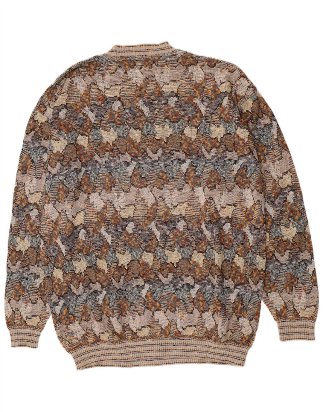 Suspense Suéter masculino com estampa abstrata com gola redonda IT 54 XL cinza