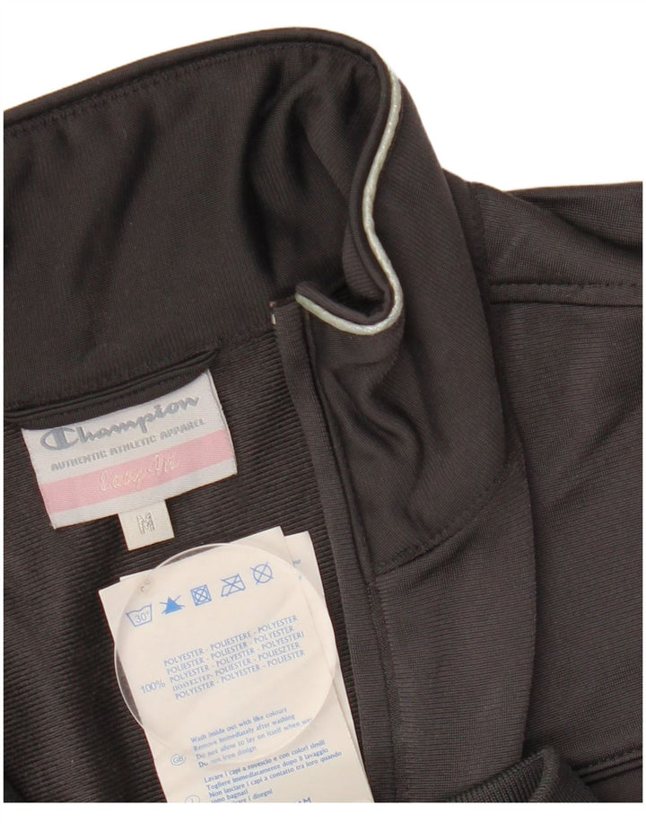 CHAMPION Jaqueta feminina de treino UK 14 poliéster cinza médio