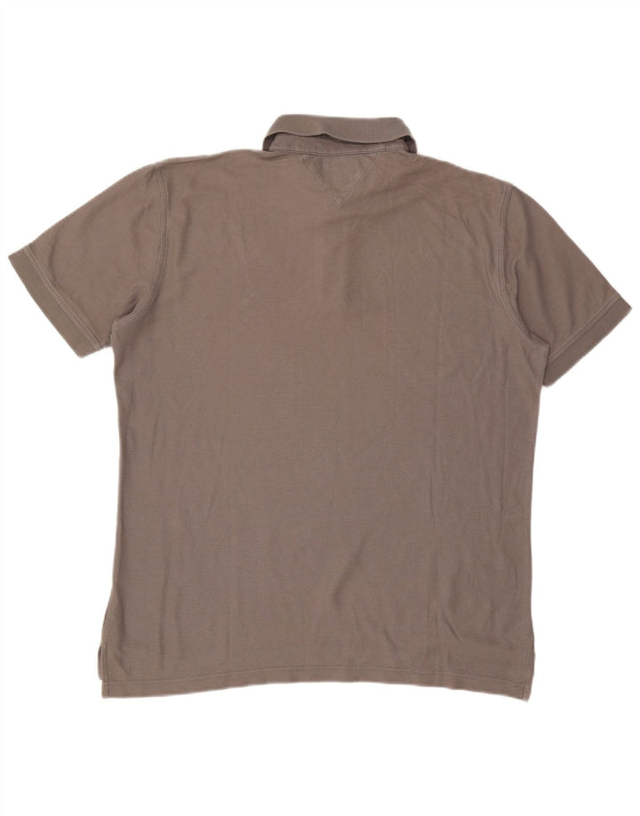 Camisa polo masculina Tommy Hilfiger Regular Fit XL algodão cinza