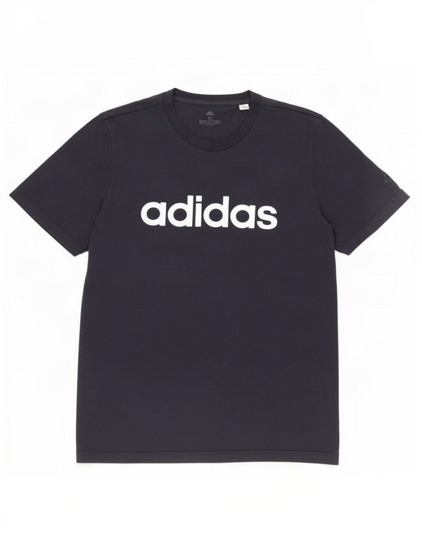 Adidas Camiseta Masculina Graphic Top Médio Algodão Azul Marinho