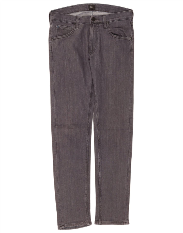 Lee Womens Daren Zip Fly Slim Jeans W30 L32 Algodão Cinza