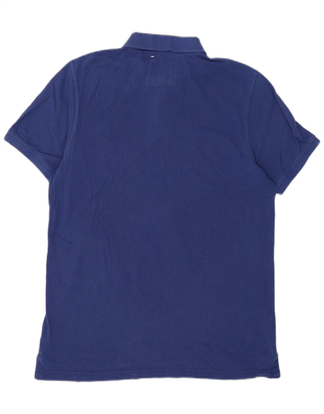 Camisa polo masculina Crew Clothing grande algodão azul