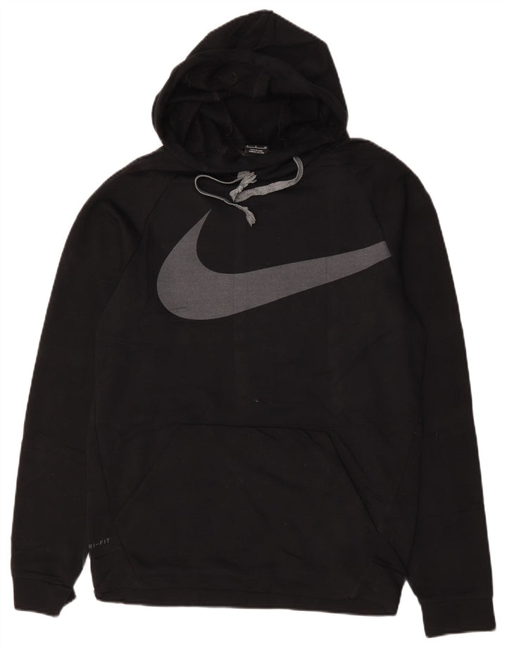 Suéter Nike Masculino Dri Fit Graphic com capuz pequeno preto poliéster