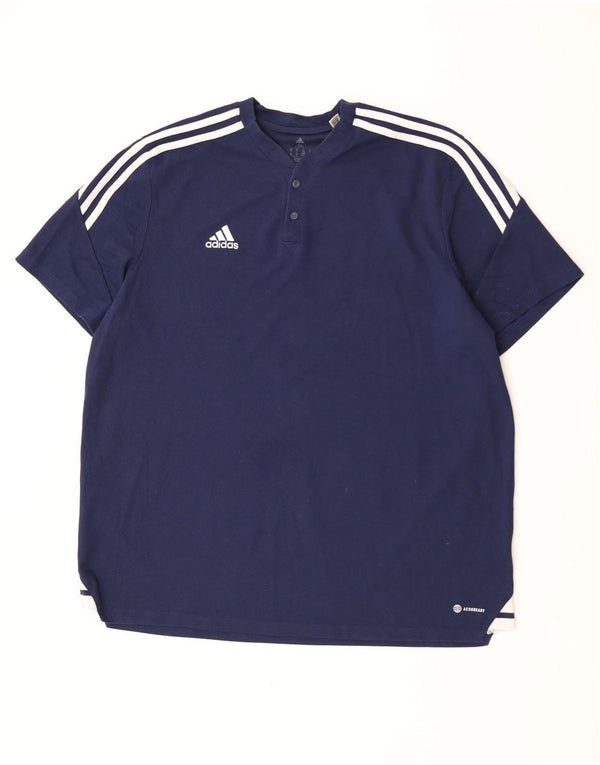 Camiseta masculina Adidas Top 2XL algodão azul marinho