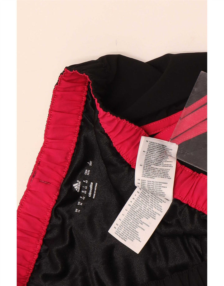 Adidas Womens Climalite Sport Shorts UK 14 Médio Preto Poliéster