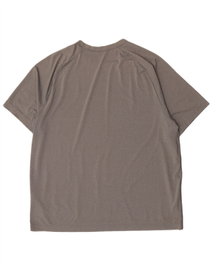 Camiseta Nike Masculina Dri Fit Top Grande Cinza Poliéster
