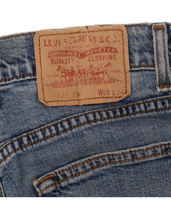 Shorts jeans feminino 525 da LEVI'S W28 azul médio