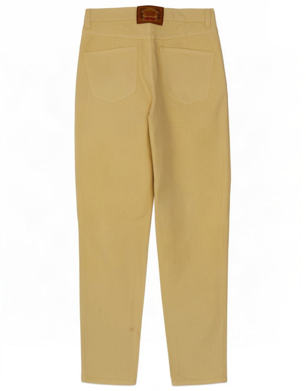 Calça Jeans Cônica Feminina DISMERO W33 L31 Algodão Amarelo