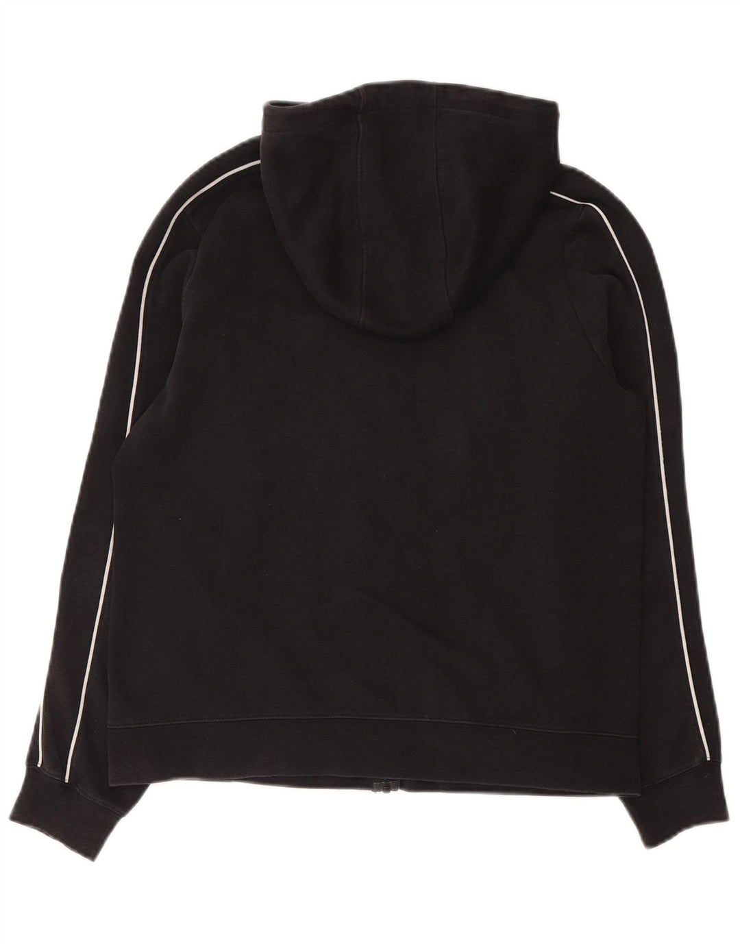 Suéter feminino Nike com capuz e zíper UK 14 médio preto algodão