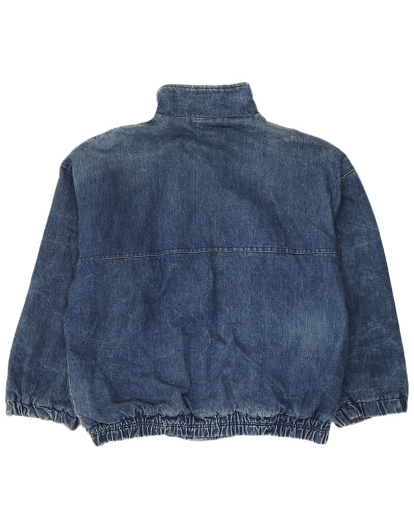 Jaqueta jeans masculina vintage UK 42 XL algodão azul