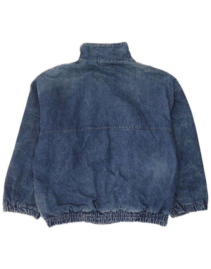 Jaqueta jeans masculina vintage UK 42 XL algodão azul