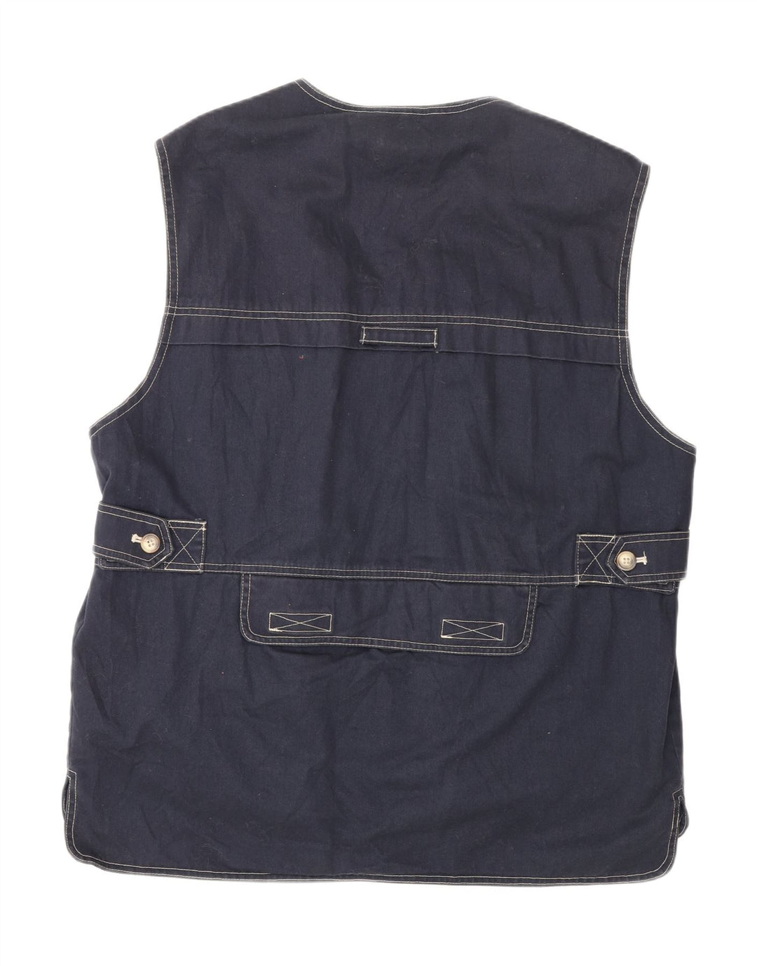 Colete utilitário masculino Dolomite UK 40 grande algodão azul marinho
