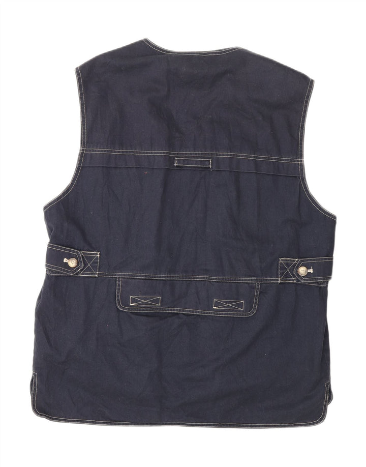 Colete utilitário masculino Dolomite UK 40 grande algodão azul marinho