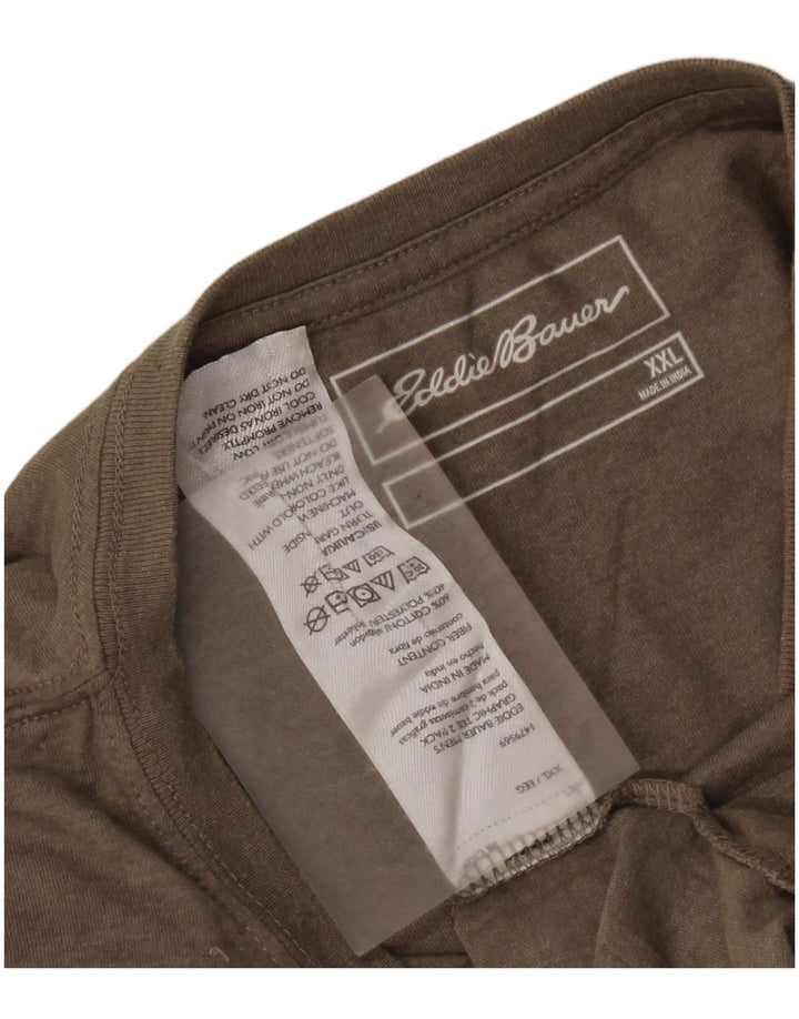 Camiseta masculina EDDIE BAUER 2XL algodão cinza