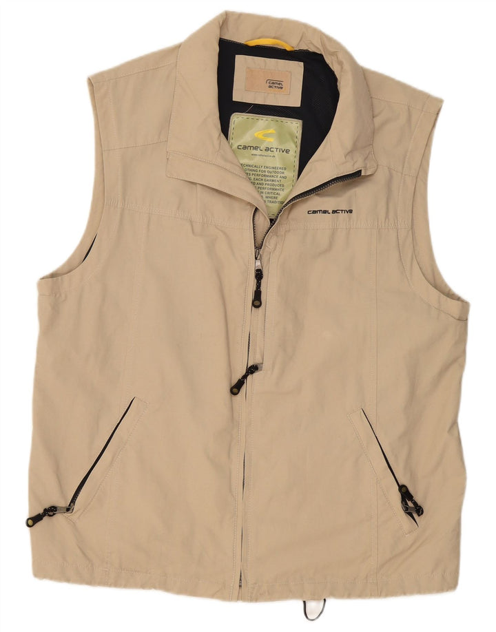 CAMEL ACTIVE Mens Utility Gilet EU 54 XL Algodão Bege