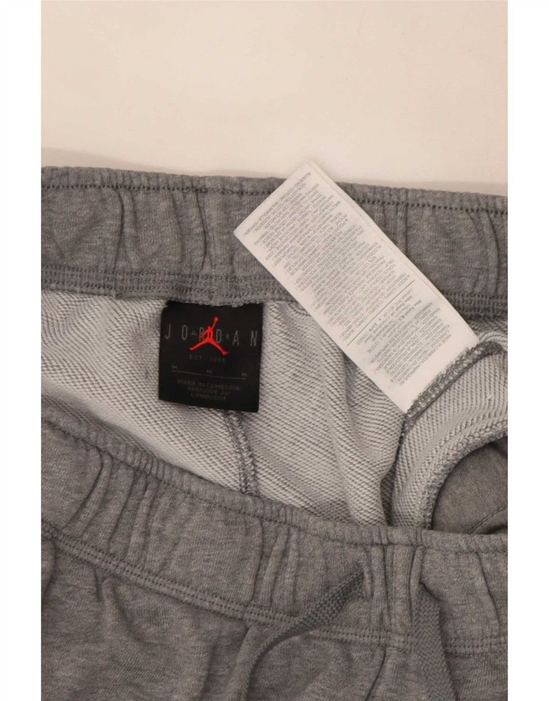 Calça de treino masculina Jordan Joggers cinza médio algodão