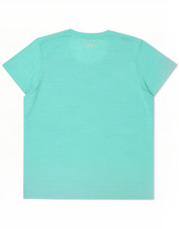 Under Armour Mens Heat Gear T-Shirt Top XL Turquoise