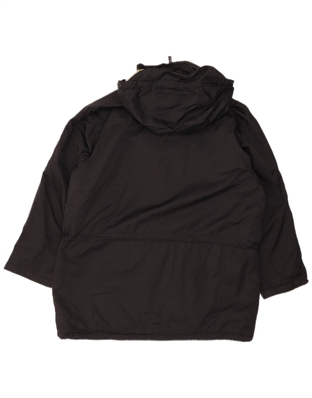 Casaco corta-vento feminino EDDIE BAUER grande com capuz Reino Unido 16 grande preto